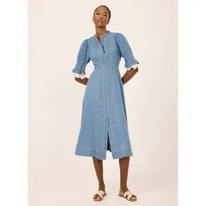 Mint Velvet Mid Indigo Denim Midi Dress